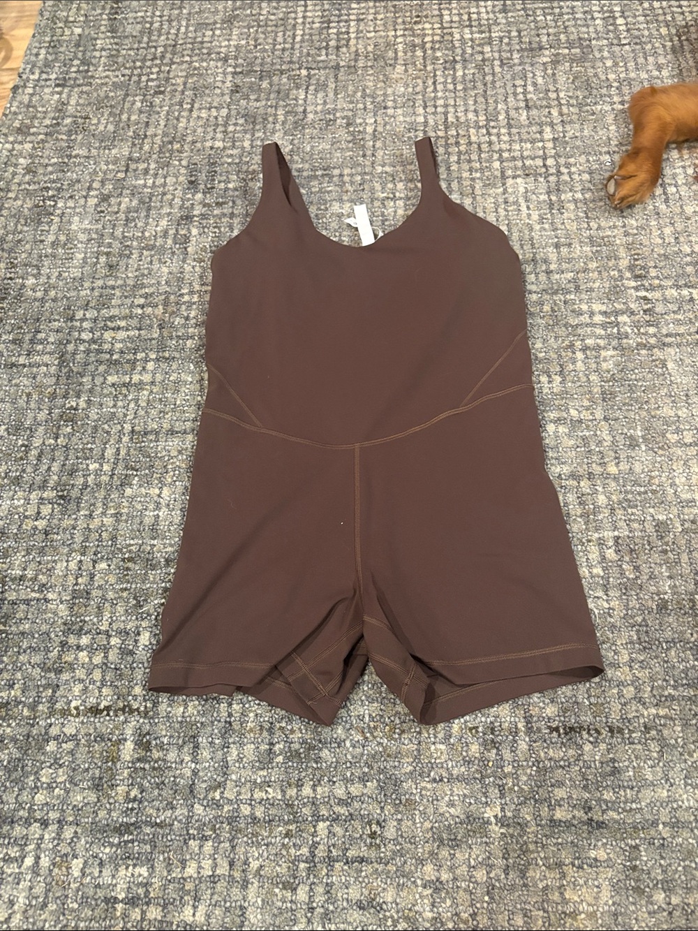 lululemon athletica Brown Sleeveless Jumpsuit Romper